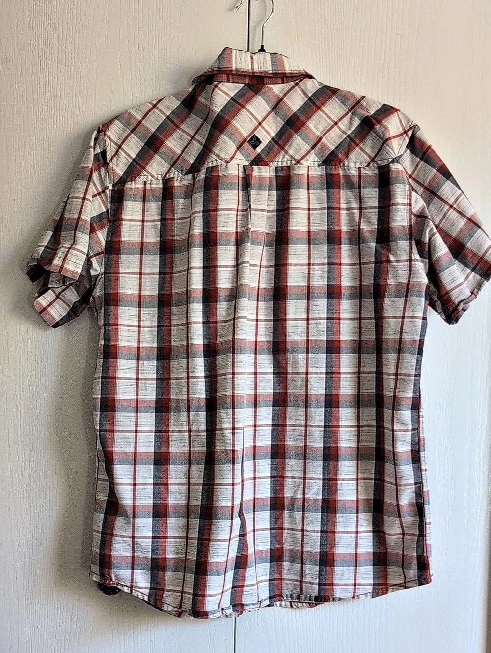 prAna Men's Plaid Cotton Shirt Size Large Like New - Picture 2 of 4